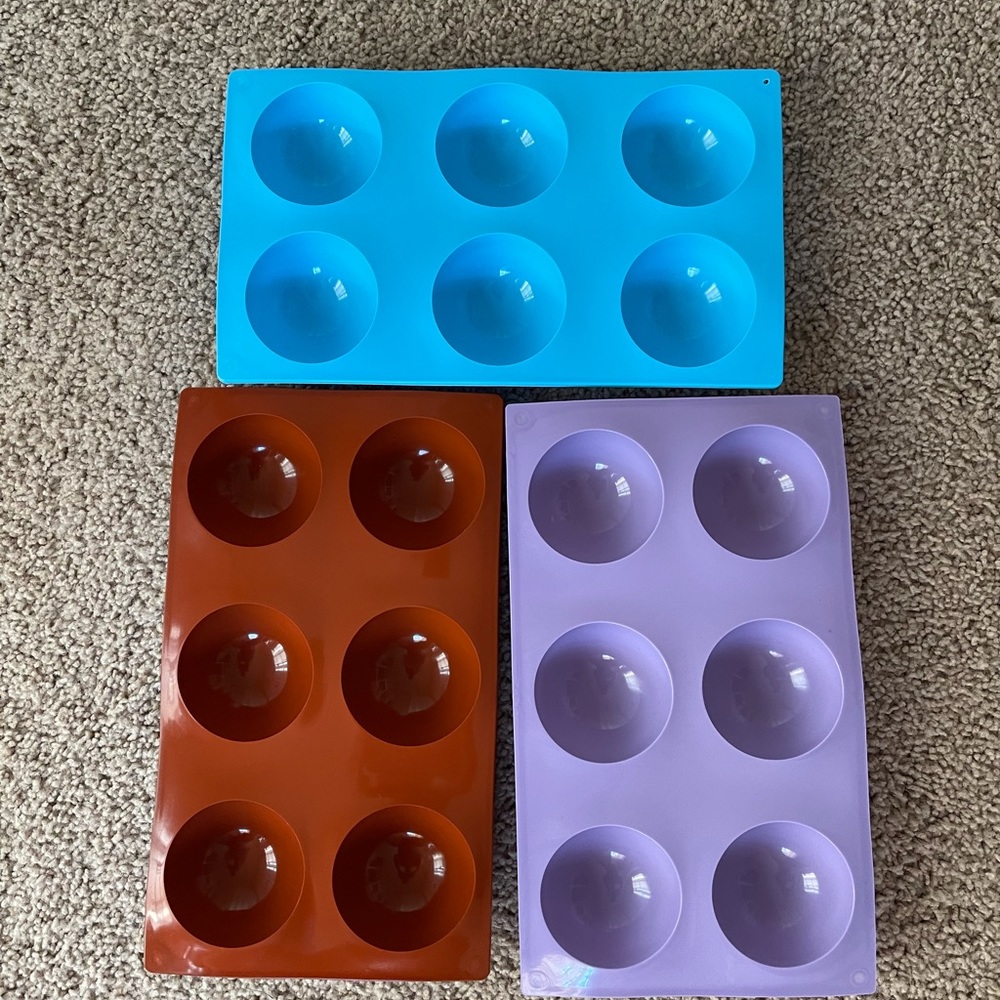 Silicone molds set of three
